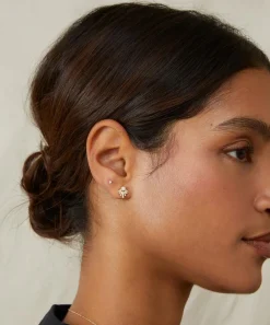 Astley Clarke Earrings^14ct Gold Atomic Diamond Stud Earrings