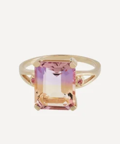 Anna + Nina Rings^14ct Gold Aurora Hue Ring