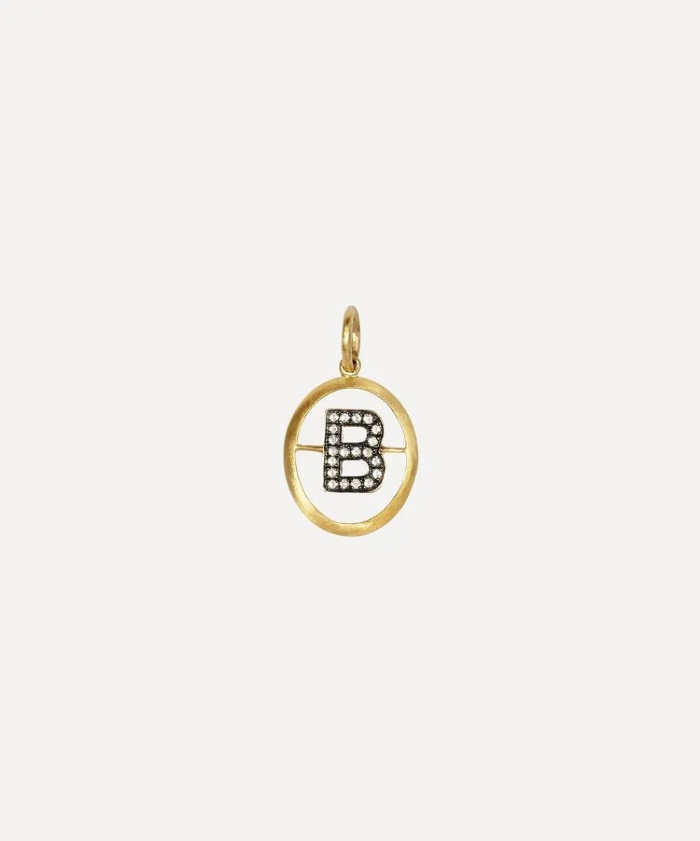 Annoushka Charms & Pendants|Charms & Pendants^18ct Gold B Diamond Initial Pendant