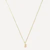 AURUM + GREY Necklaces^9ct Gold B Initial Pendant Necklace