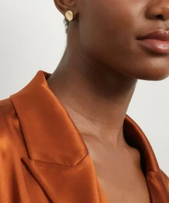 Nada Ghazal Earrings|Earrings^18ct Gold Baby Malak Ice Mini Round Stud Earrings