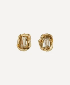 Ellis Mhairi Cameron Earrings|Earrings^14ct Gold Baguette X Lemon Diamond Scatter Small Stud Earrings