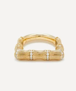 Yvonne Léon Rings|Rings^9ct Gold Bamboo Diamond Ring
