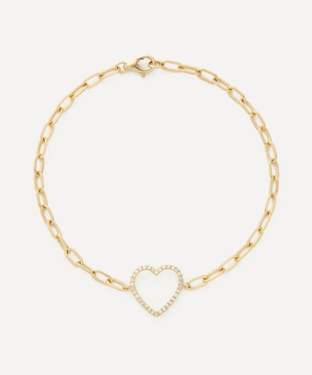Roxanne First Bracelets|Bracelets^14ct Gold Big Love Heart Bracelet