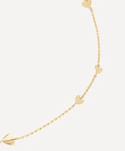 Dinny Hall Necklaces^9ct Gold Bijou Folded Heart Necklace