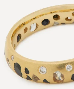Polly Wales Rings|Rings^18ct Gold Black and White Confetti Diamond Ring