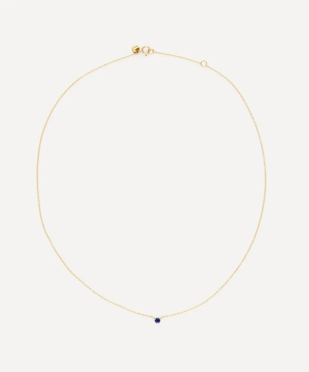 Satomi Kawakita Necklaces|Necklaces^18ct Gold Blue Sapphire Birthstone Necklace