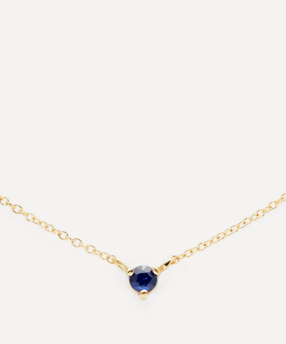 Satomi Kawakita Necklaces|Necklaces^18ct Gold Blue Sapphire Birthstone Necklace