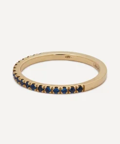 Liberty Rings|Rings^9ct Gold Blue Sapphire Rainbow Ring