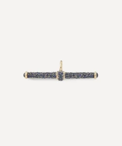 Lucy Delius Jewellery Charms & Pendants|Charms & Pendants^14ct Gold Blue Sapphire T-Bar Pendant