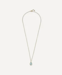 Mateo Necklaces|Necklaces^14ct Gold Blue Topaz Pendant Necklace