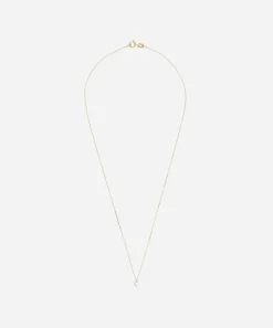 AURUM + GREY Necklaces^9ct Gold C Diamond Initial Pendant Necklace