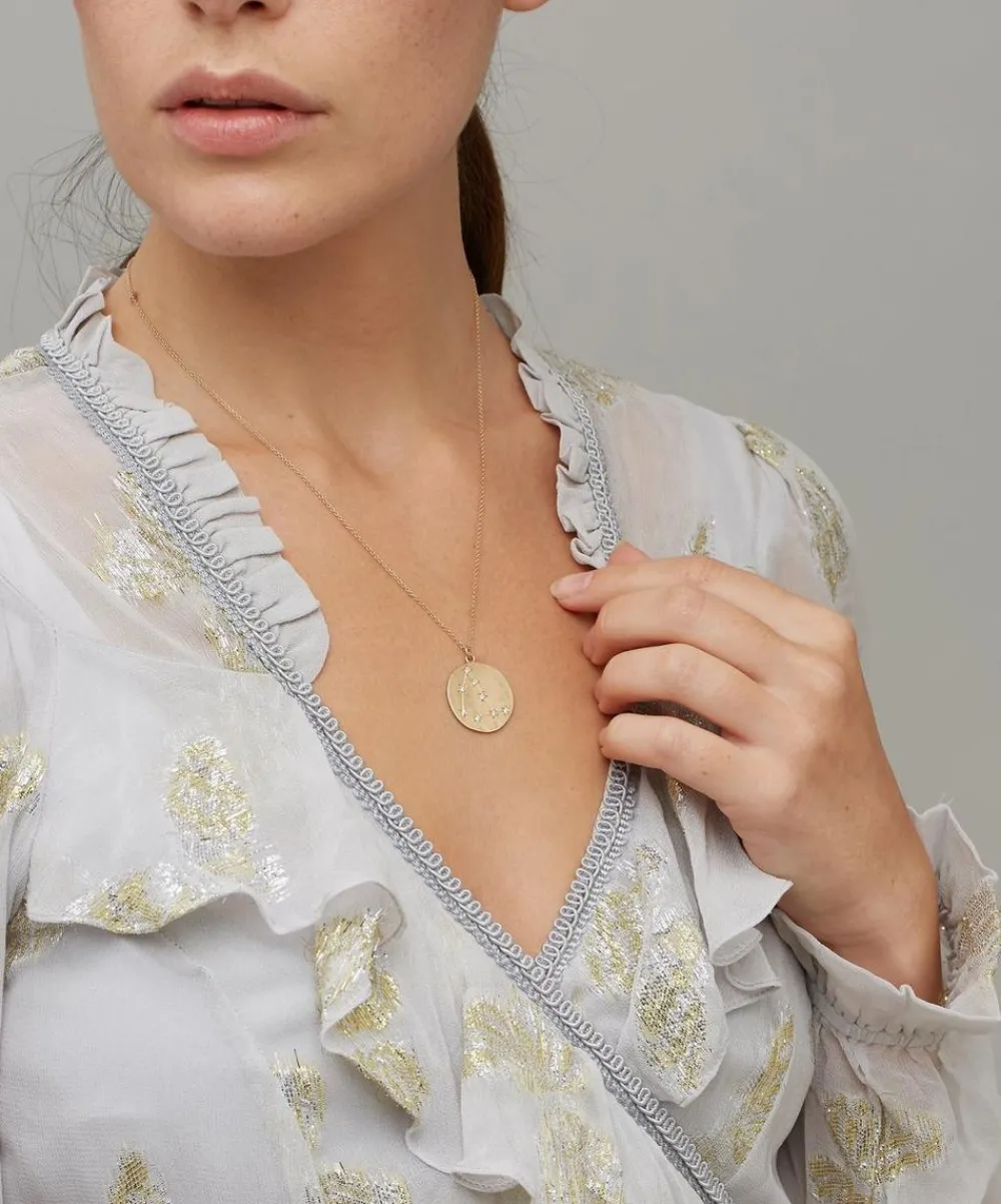 Brooke Gregson Necklaces^14ct Gold Capricorn Astrology Diamond Necklace