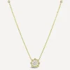 Dinny Hall Necklaces|Necklaces^14ct Gold Celandine Diamond Drop Pendant Necklace