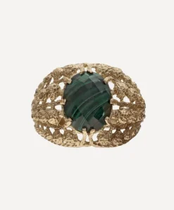 Atelier VM Rings|Rings^9ct Gold Cenerentola Malachite Ring