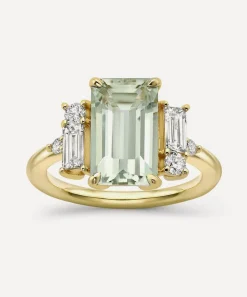 Dinny Hall Rings^9ct Gold Charli Amethyst and Diamond Ring
