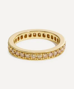 By Pariah Rings|Rings^14ct Gold Chubby Champagne Diamond Band Ring