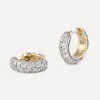 Lucy Delius Earrings|Earrings^14ct Gold Chubby Diamond Huggie Hoop Earrings