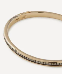 By Pariah Bracelets|Bracelets^14ct Gold Classic Champagne Diamond Bangle Bracelet