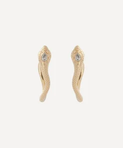 Celine Daoust Earrings|Earrings^14ct Gold Cobra Pear Diamond Stud Earrings