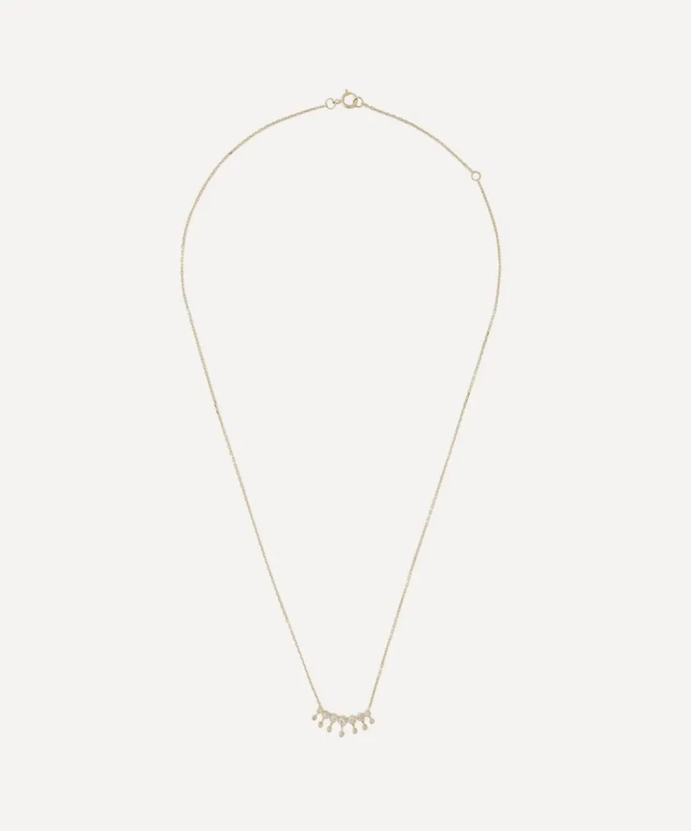 Celine Daoust Necklaces|Necklaces^14ct Gold Constellation Diamond Big Crown Pendant Necklace