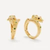 Yvonne Léon Earrings|Earrings^9ct Gold Crocodile Hoop Earrings