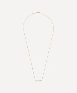 Suzanne Kalan Necklaces|Necklaces^14ct Gold Diamond Bar Pendant Necklace