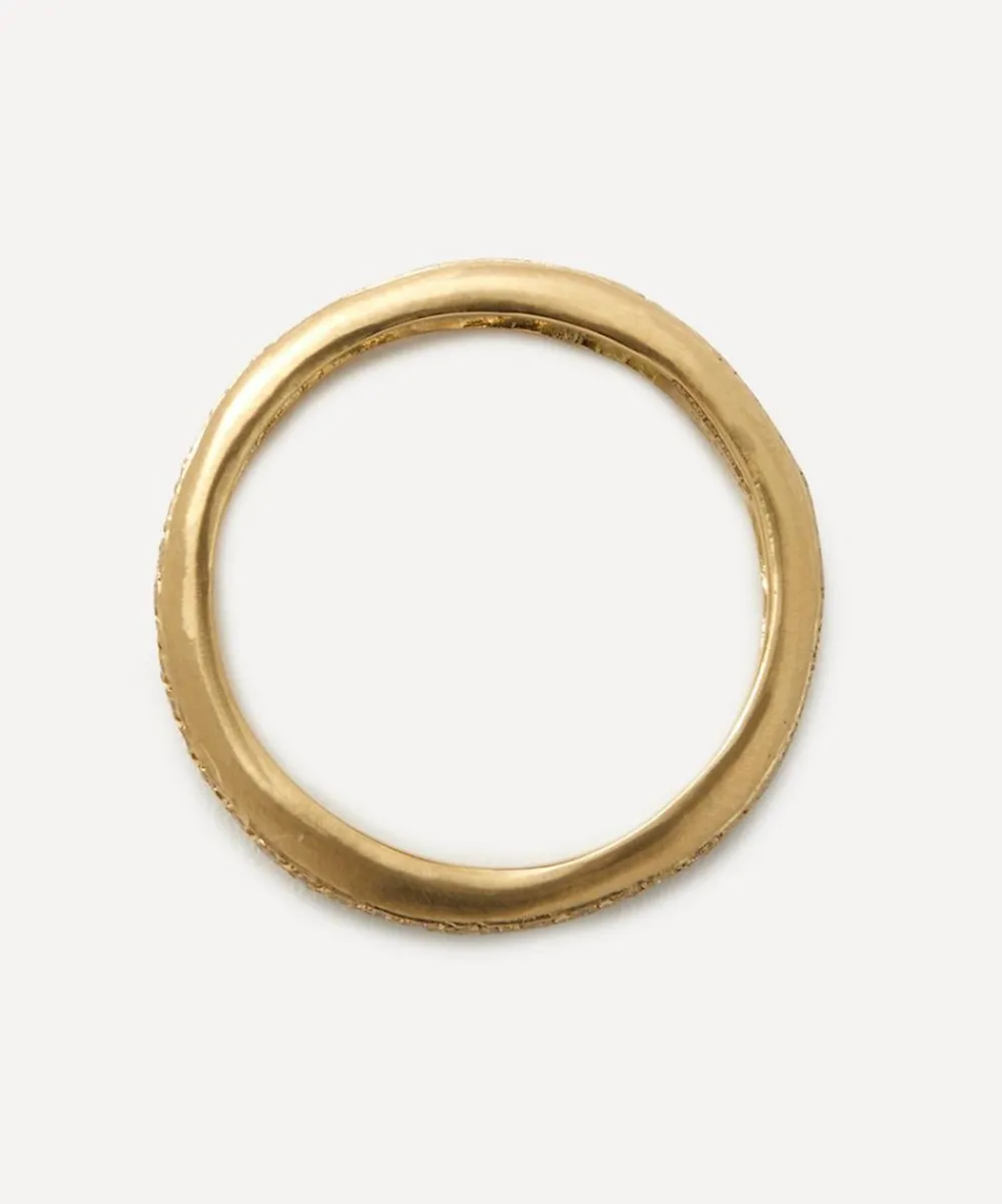 Satomi Kawakita Rings|Rings^18ct Gold Diamond Lined Band Ring
