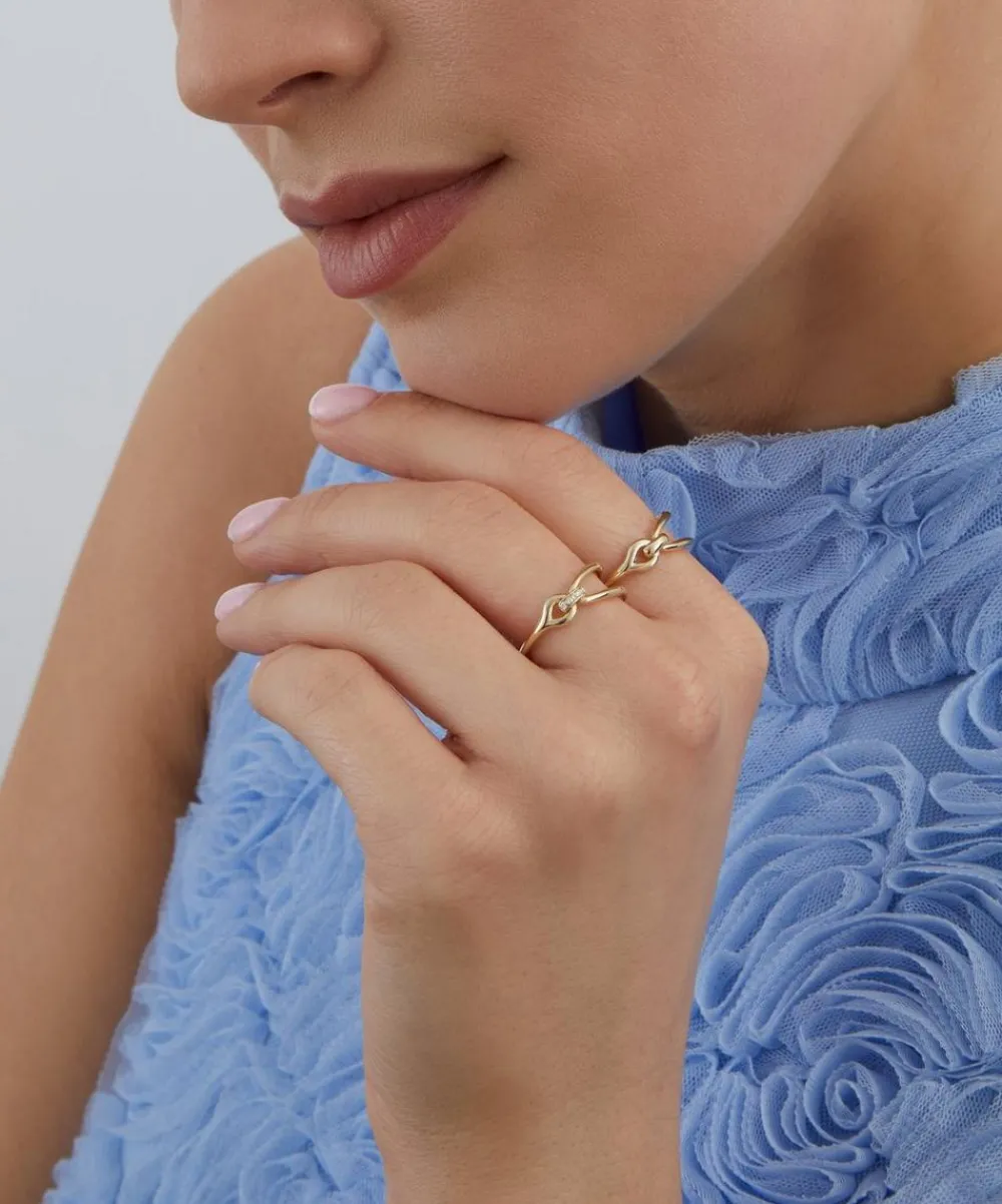 Liberty Rings|Rings^9ct Gold Diamond Link Ring