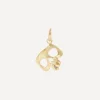 Polly Wales Charms & Pendants|Charms & Pendants^18ct Gold Diamond Snaggletooth Skull Charm