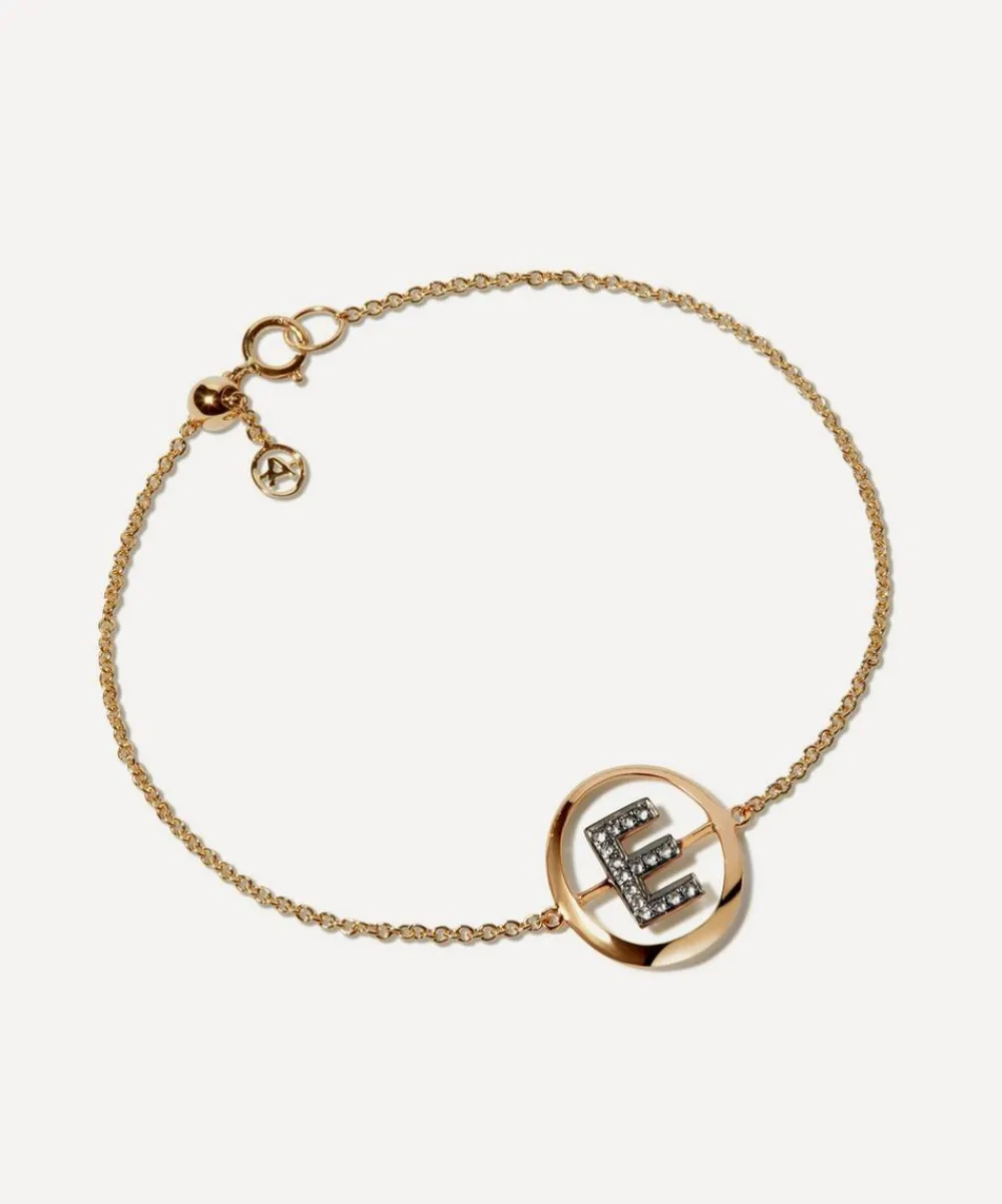 Annoushka Bracelets|Bracelets^18ct Gold E Initial Bracelet