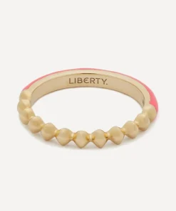 Liberty Rings|Rings^9ct Gold Eclipse Fluo Pink Band Ring