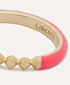 Liberty Rings|Rings^9ct Gold Eclipse Fluo Pink Band Ring