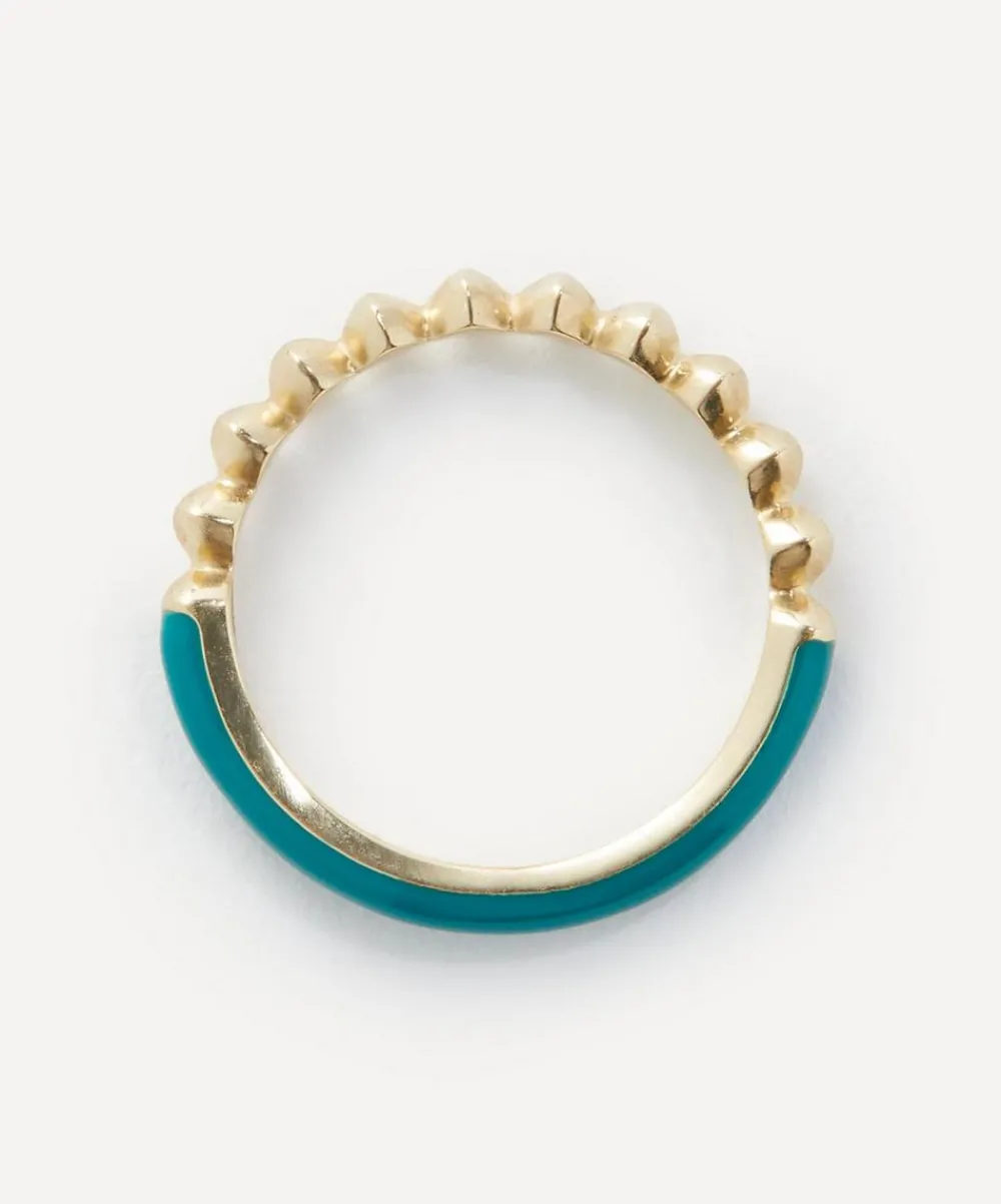 Liberty Rings|Rings^9ct Gold Eclipse Petrol Enamel Band Ring