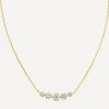 Dinny Hall Necklaces^14ct Gold Elyhara Diamond Scoop Pendant Necklace