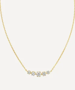 Dinny Hall Necklaces^14ct Gold Elyhara Diamond Scoop Pendant Necklace