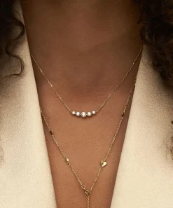 Dinny Hall Necklaces^14ct Gold Elyhara Diamond Scoop Pendant Necklace