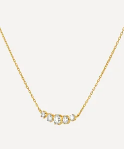 Dinny Hall Necklaces^14ct Gold Elyhara Diamond Scoop Pendant Necklace
