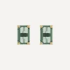 Suzanne Kalan Earrings|Earrings^14ct Gold Emerald Cut Green Envy Topaz Stud Earrings