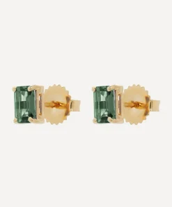Suzanne Kalan Earrings|Earrings^14ct Gold Emerald Cut Green Envy Topaz Stud Earrings