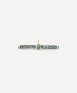 Lucy Delius Jewellery Charms & Pendants|Charms & Pendants^14ct Gold Emerald T-Bar Pendant