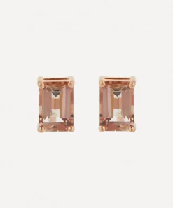 Suzanne Kalan Earrings|Earrings^14ct Gold Emerald-Cut Morganite Topaz Stud Earrings