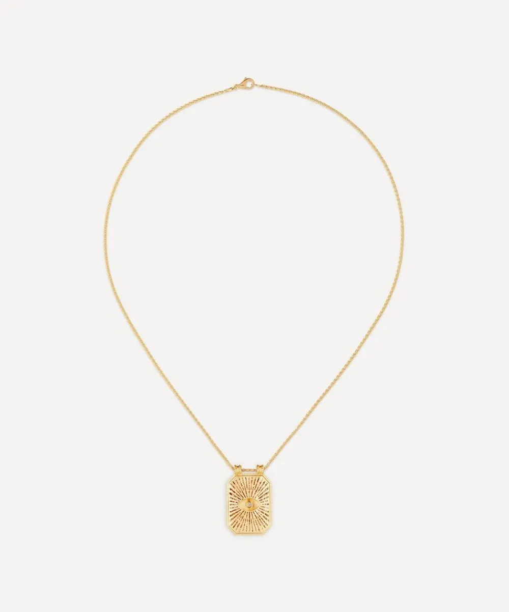 Marie Lichtenberg Necklaces|Necklaces^18ct Gold Eye Protect Scapular Pendant Necklace