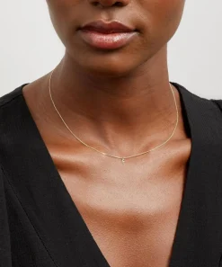 AURUM + GREY Necklaces^9ct Gold F Initial Pendant Necklace