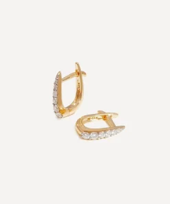 Missoma Earrings|Earrings^14ct Gold Fine Claw Huggie Hoop Earrings