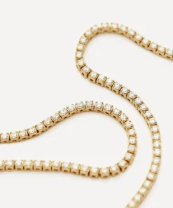 Missoma Necklaces|Necklaces^14ct Gold Fine Diamond Tennis Necklace