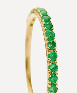 Missoma Rings|Rings^14ct Gold Fine Emerald Half Eternity Ring