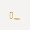 Missoma Earrings|Earrings^14ct Gold Fine Ovate Mini Hoop Earrings