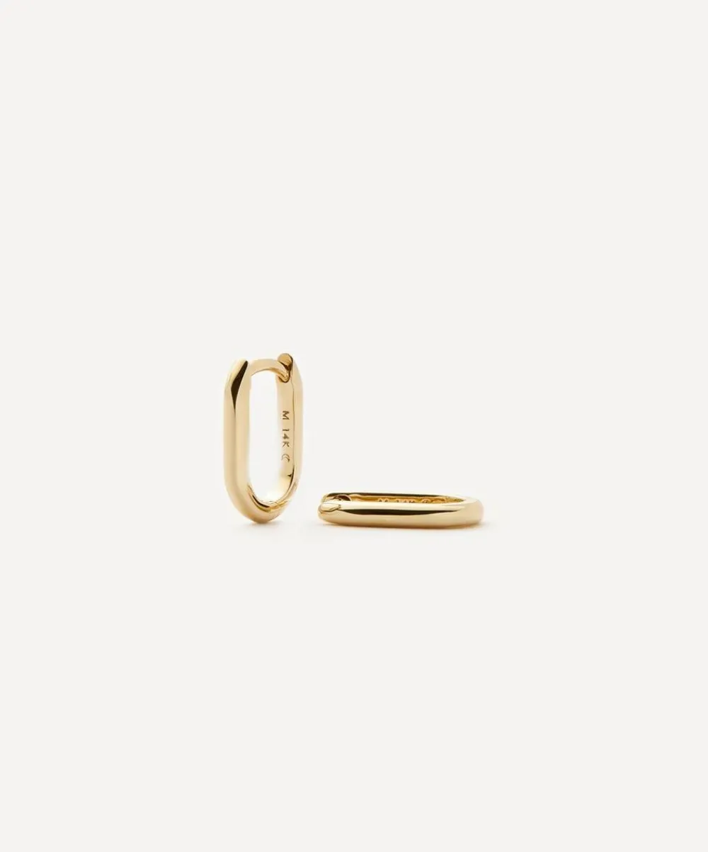 Missoma Earrings|Earrings^14ct Gold Fine Ovate Mini Hoop Earrings