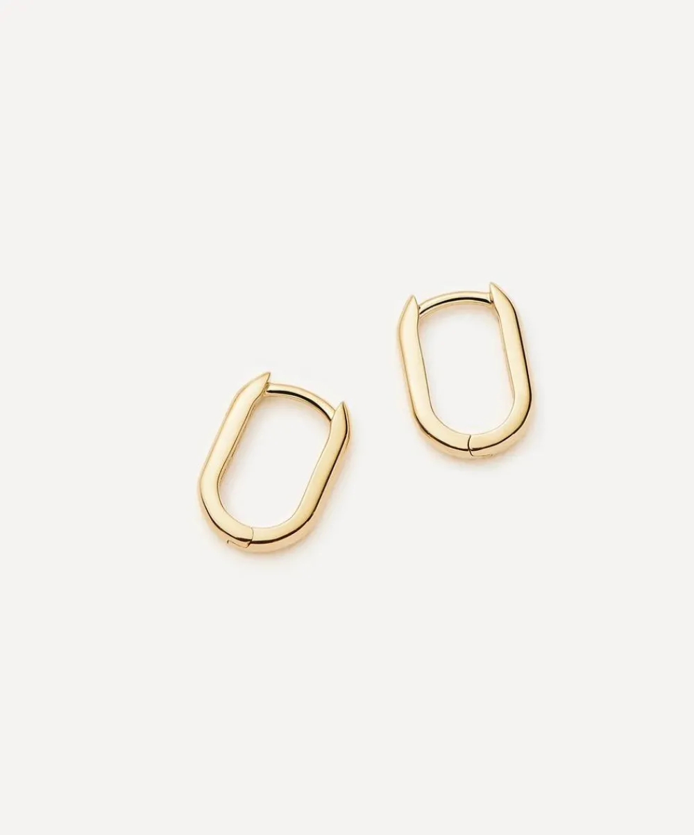 Missoma Earrings|Earrings^14ct Gold Fine Ovate Mini Hoop Earrings